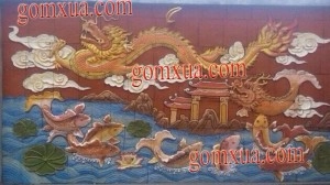 Tranh cá chép hóa rồng